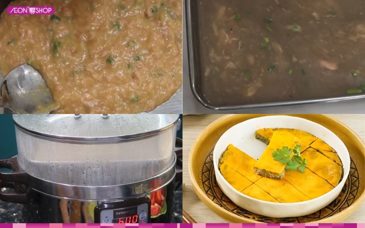 Làm chả trứng nấu bún riêu cua đồng