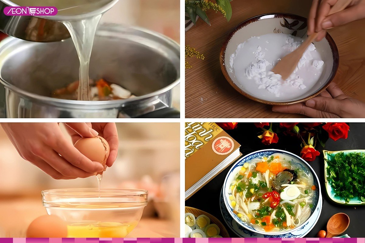 Cách nấu súp gà thập cẩm