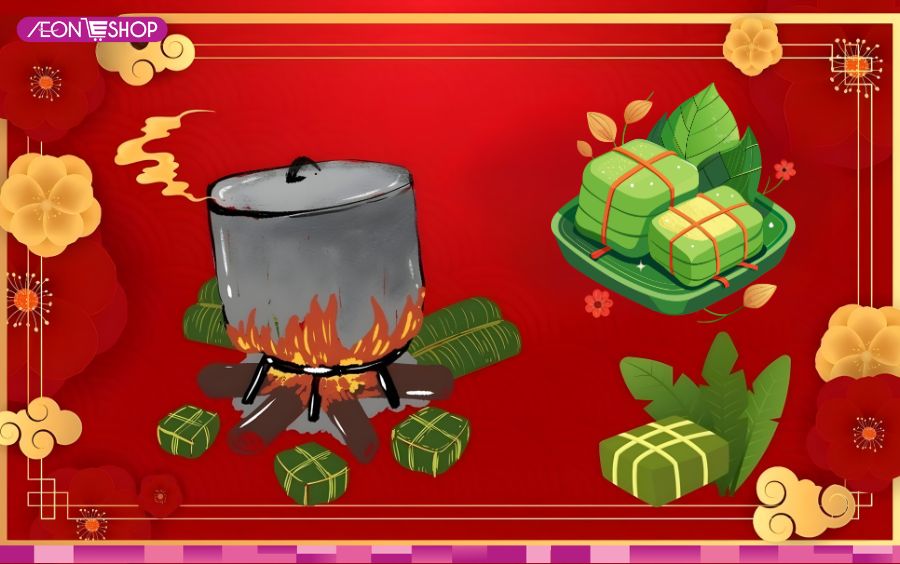 Ý nghĩa tục gói bánh chưng ngày Tết và cách gói bánh ngon, xanh mướt