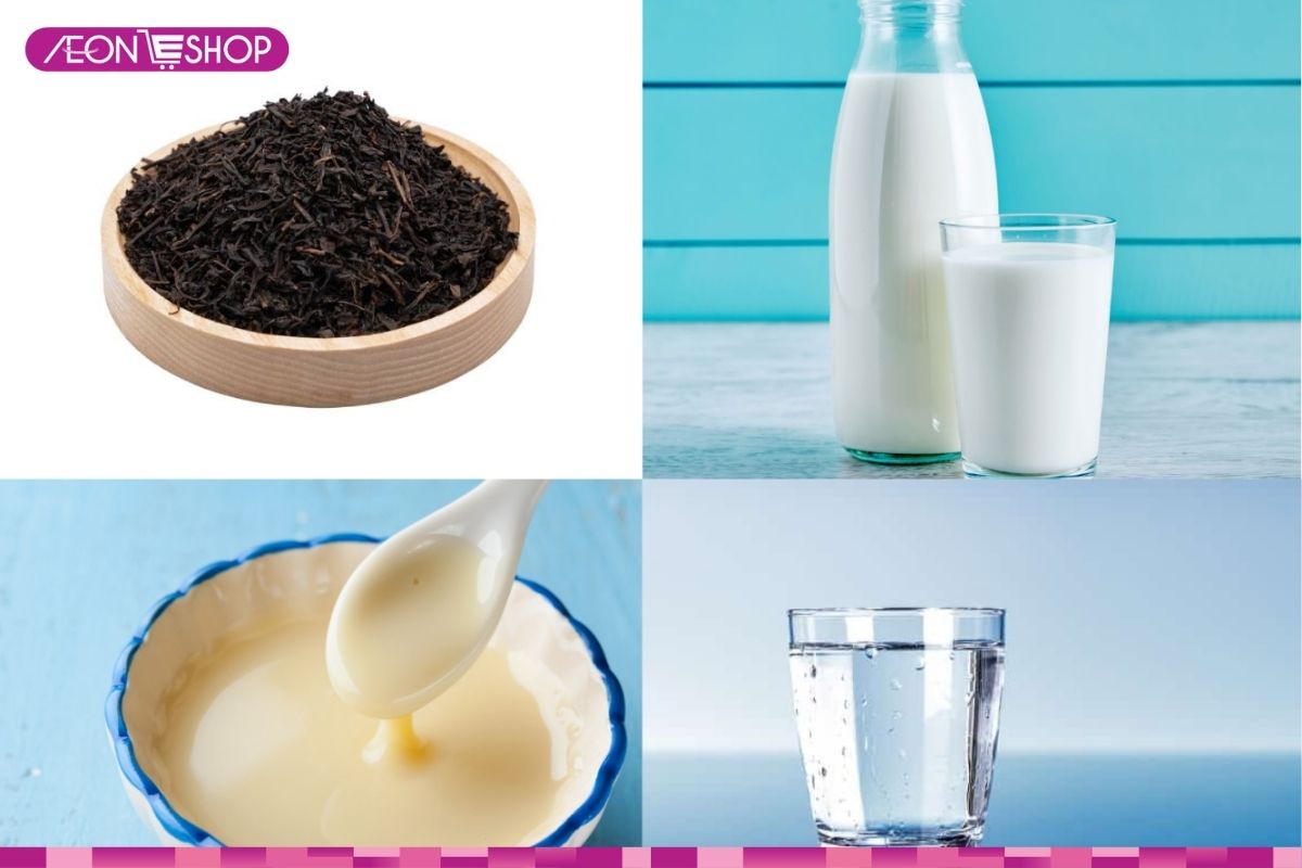 Nguyên liệu làm hồng trà sữa tươi