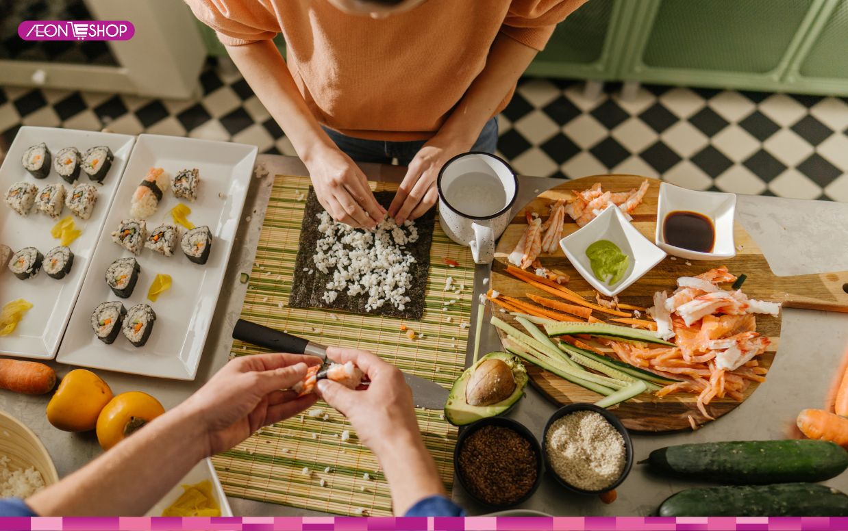 Cách làm sushi hấp dẫn đơn giản tại nhà chuẩn hương vị Nhật Bản
