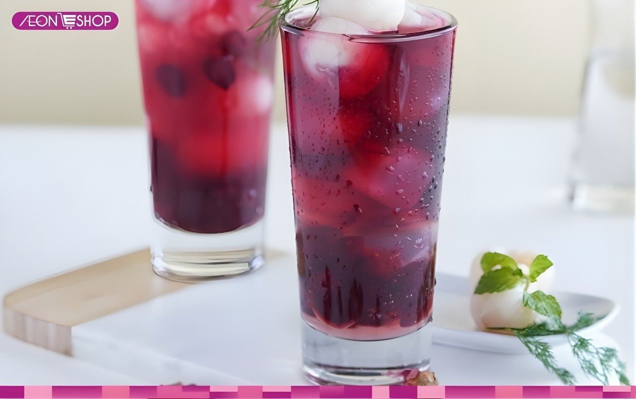 Trà vải hoa hồng