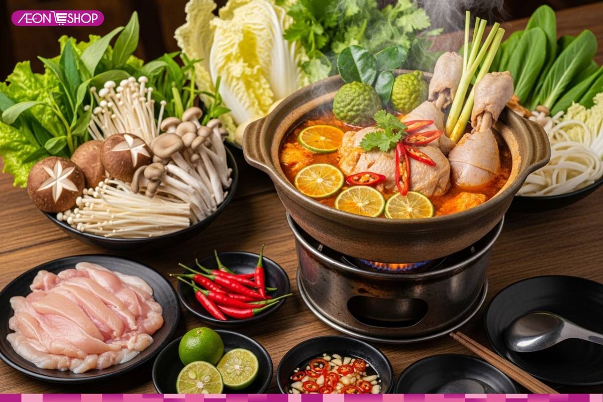 Cách nấu lẩu gà chanh ớt ngon, đậm vị và dễ làm tại nhà