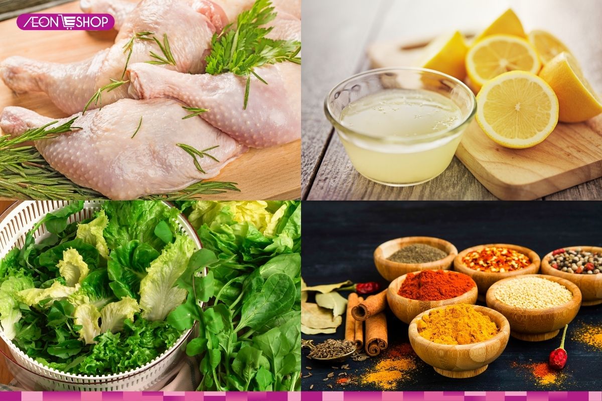 Nguyên liệu nấu lẩu gà Thái chua cay