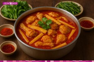 Cách nấu lẩu gà măng cay