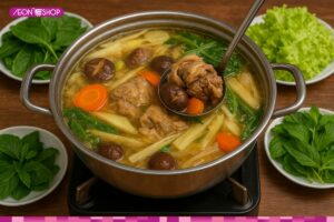 Cách nấu lẩu gà măng chua