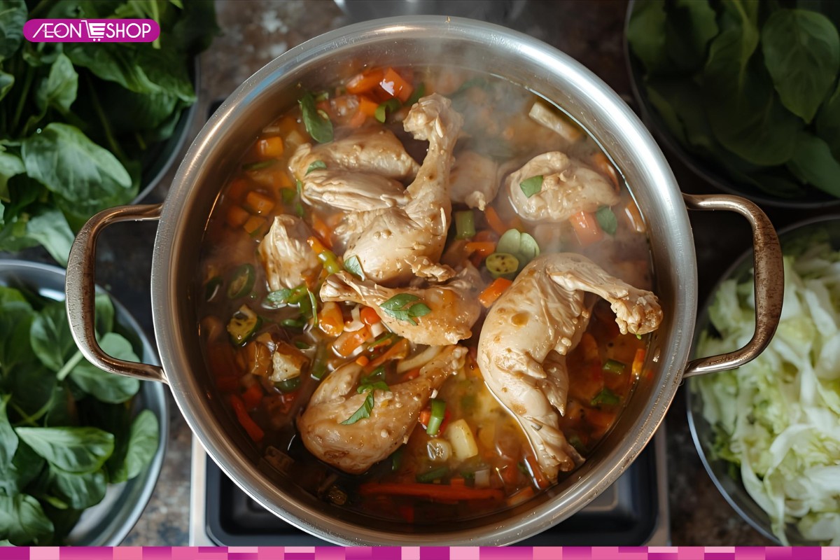 Lẩu gà nòi hoàn thiện