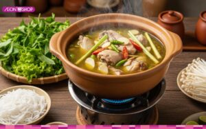 Cách nấu lẩu gà ớt hiểm