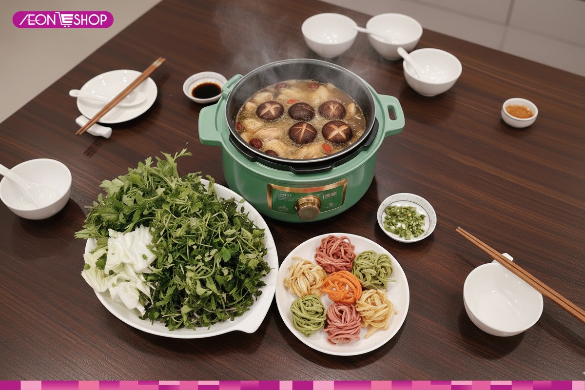 Hoàn thiện lẩu gà thuốc bắc