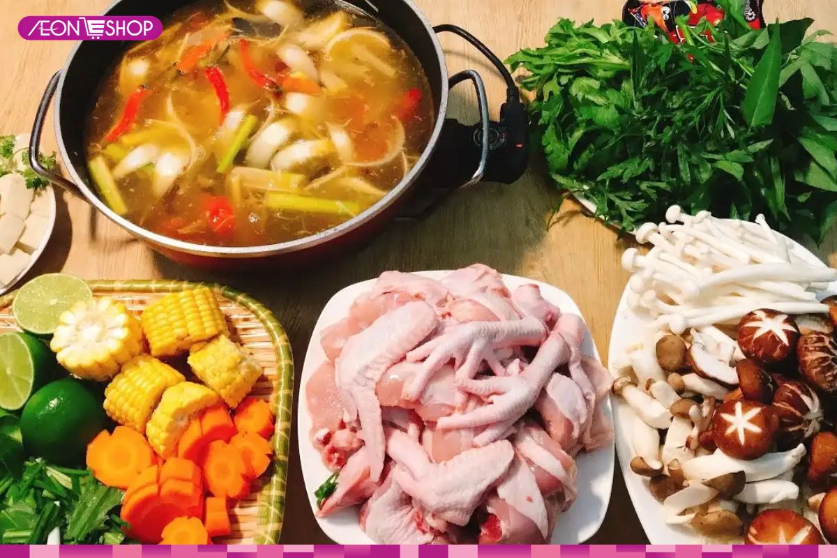 Lẩu gà thập cẩm