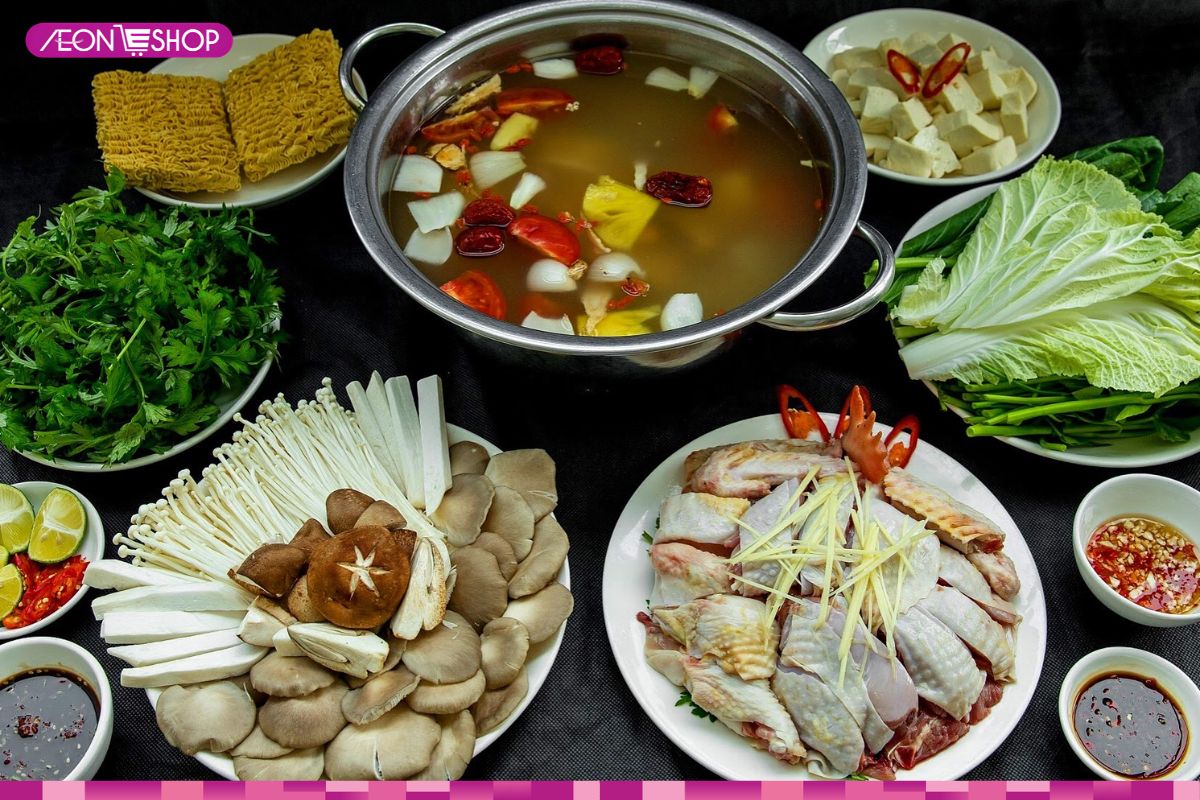 Lẩu gà ngải cứu