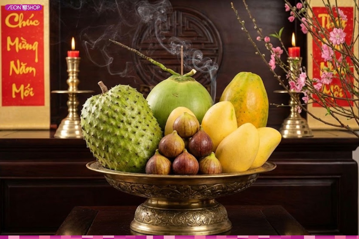 Mâm ngũ quả ngày Tết 2026: Ý nghĩa, cách bày trí đẹp