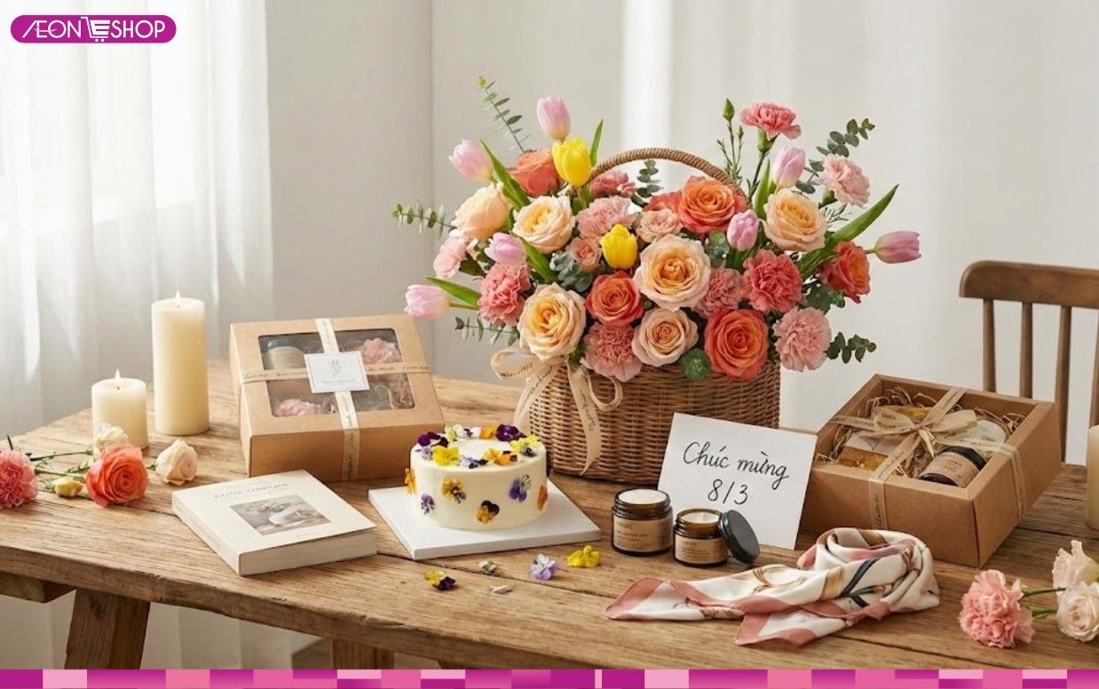 20+ Món quà tặng 8/3 ý nghĩa tặng mẹ, vợ, người yêu, chị em