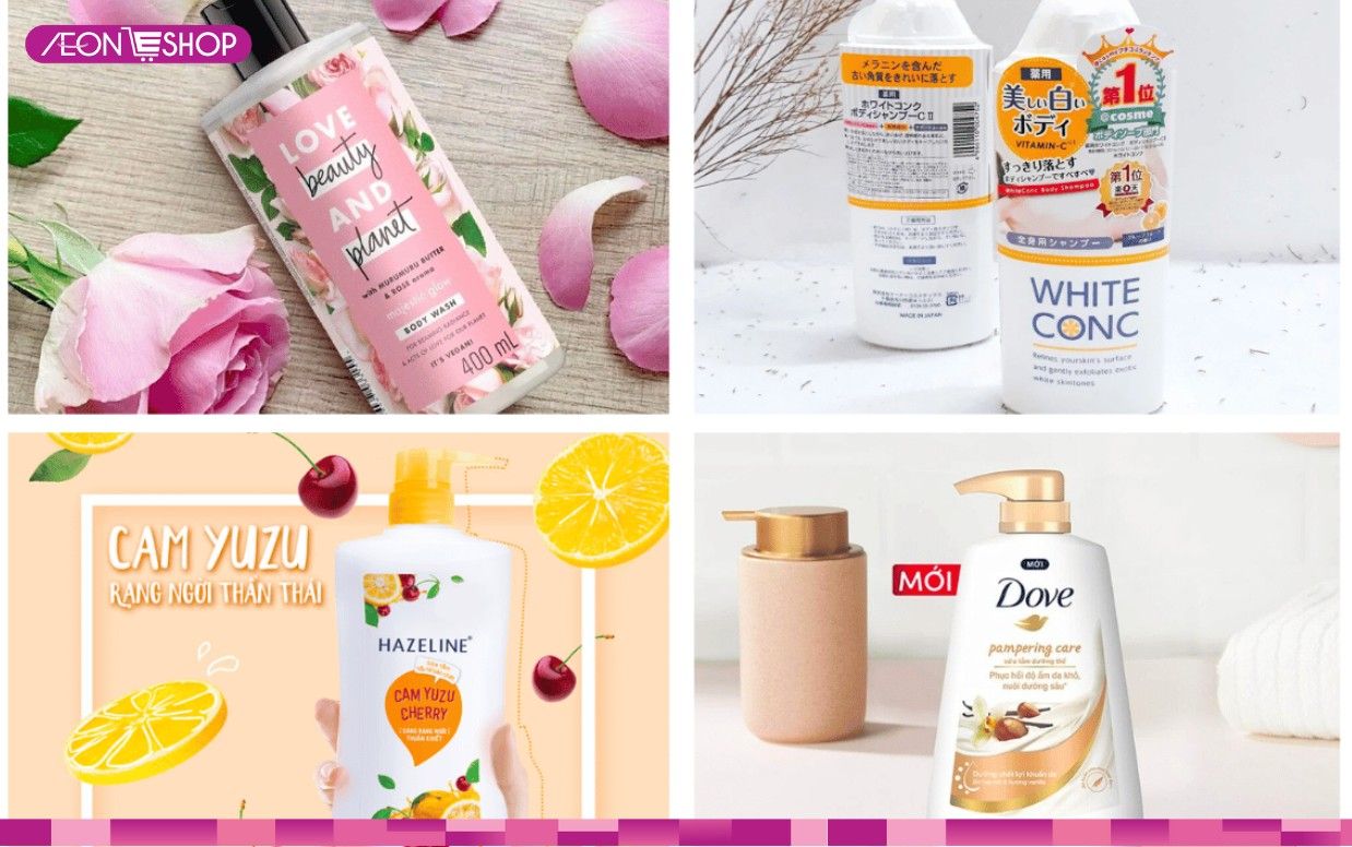 Top 10 sữa tắm trắng da toàn thân lưu giữ hương thơm lâu dài