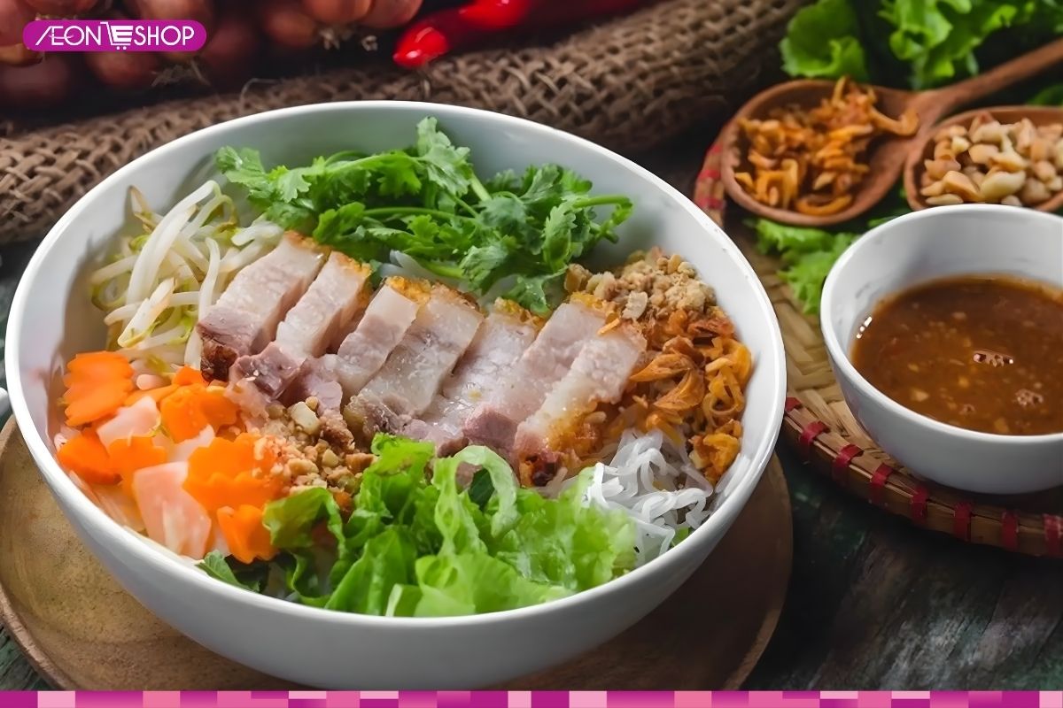 Cách làm bún heo quay mắm nêm đậm đà ngon khó cưỡng