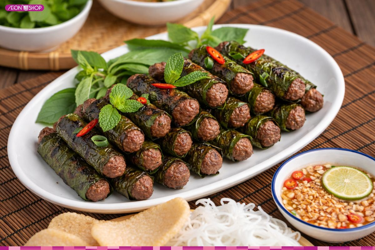 Cách làm bò nướng lá lốt mỡ chài thơm ngon, siêu cuốn tại nhà