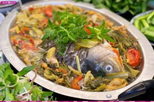 Cá chép om dưa ngon chuẩn vị