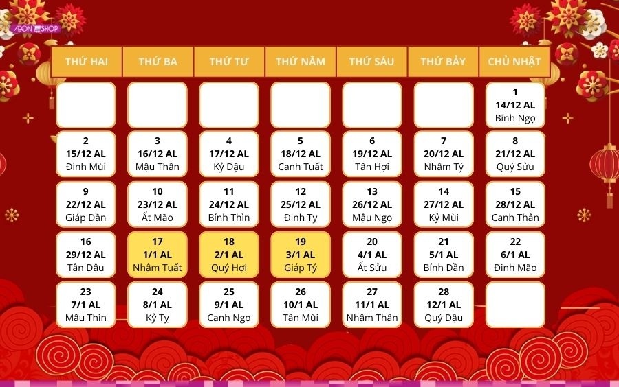 Còn bao nhiêu ngày nữa đến Tết 2026? Đếm ngược Tết Nguyên Đán Bính Ngọ