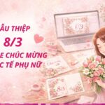 Mẫu thiệp 8/3 online tự làm đẹp, đơn giản mới nhất